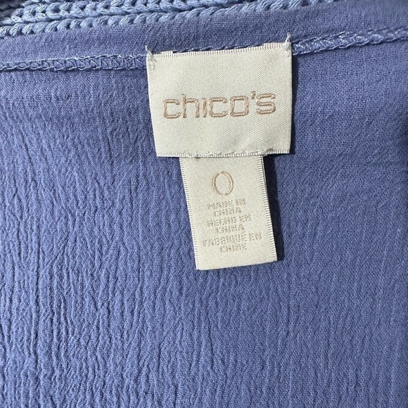 Chico’s Crochet Gauze Pullover Top - Picture 8 of 9